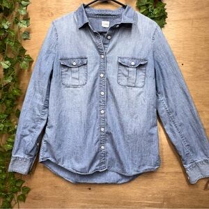 J. Crew The Perfect Shirt. Denim button down